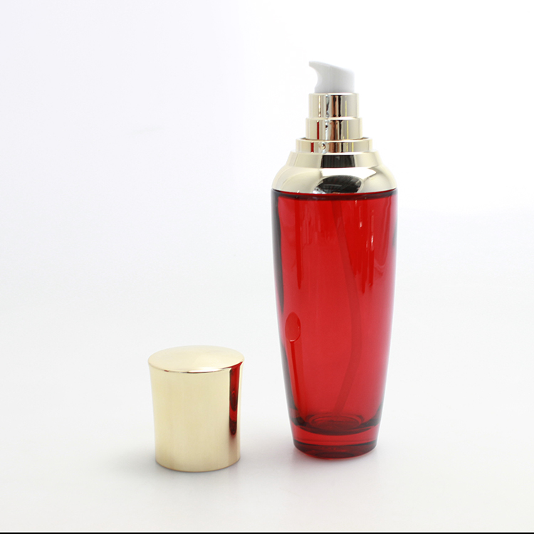 custom size glass perfume bottle with pump